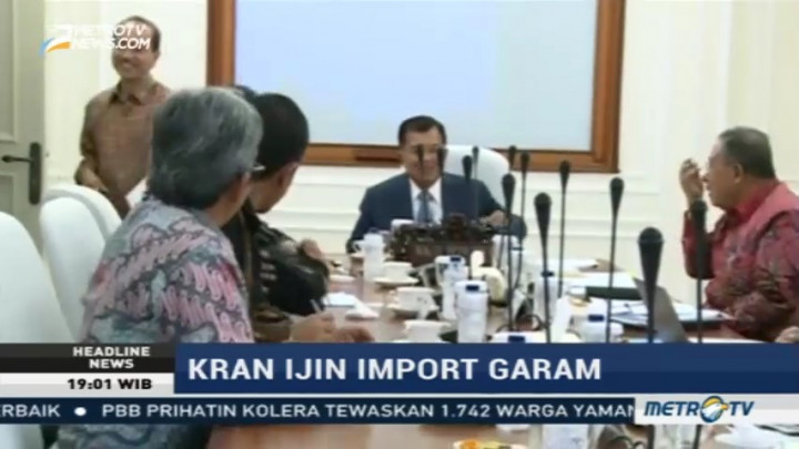 Pemerintah Buka Keran Impor Garam Industri