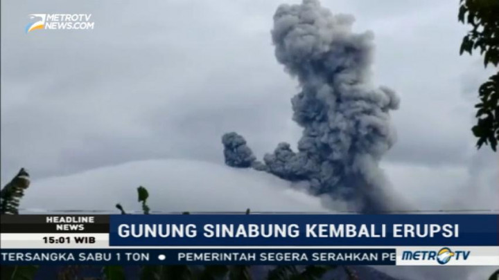 Gunung Sinabung Kembali Erupsi