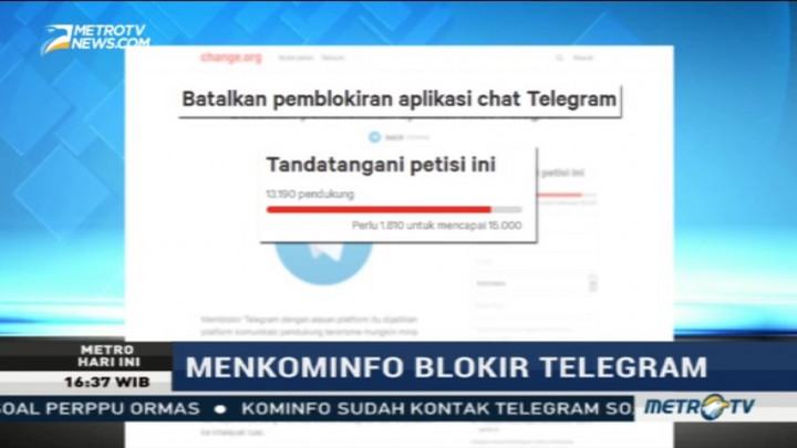 13 Ribu Netizen Tanda Tangani Petisi Tolak Pemblokiran Telegram
