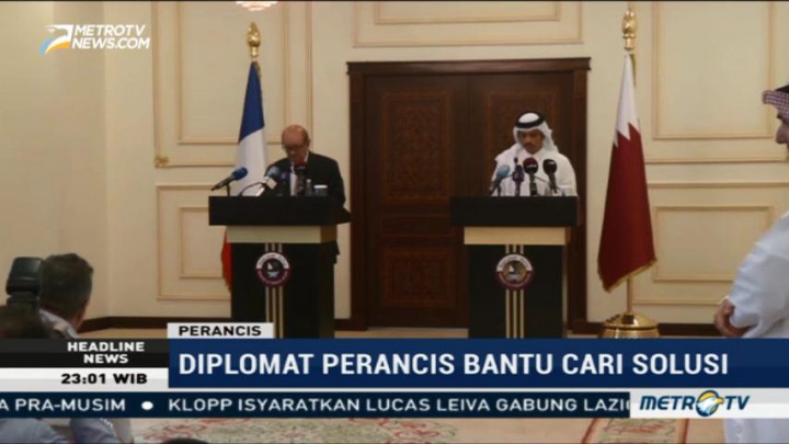 Menlu Prancis Desak Konflik Qatar Segera Diselesaikan