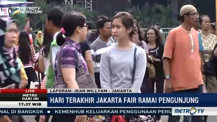 Hari Terakhir, Jakarta Fair 2017 Diserbu Pengunjung