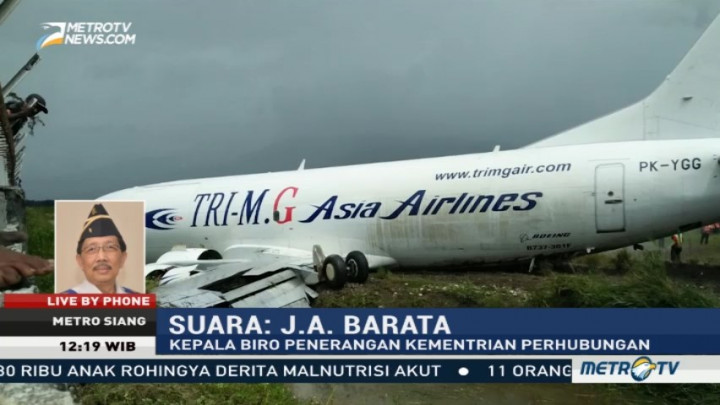 Tak Ada Korban Jiwa dalam Tergelincirnya  Pesawat Kargo di Wamena