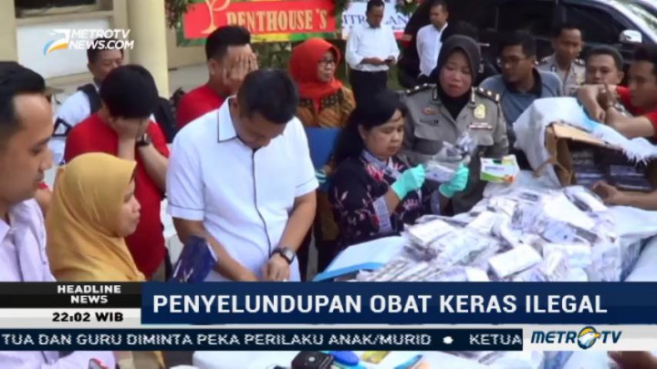 Polisi Gagalkan Penyelundupan Ratusan Ribu Obat Keras Ilegal di Surabaya