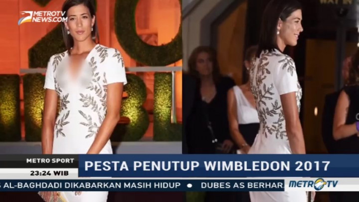 Federer dan Muguruza Berdansa di Wimbledon Champions Dinner