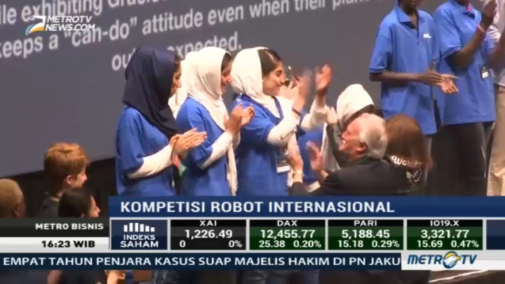 Tim Afghanistan Curi Perhatian di Kompetisi Robot Internasional