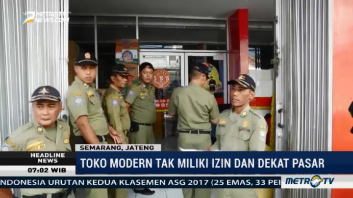 Berlokasi Dekat Pasar Rakyat, 5 Toko Modern di Kabupaten Semarang Disegel