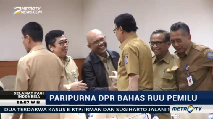 DPR Gelar Rapat Paripurna RUU Penyelenggaraan Pemilu Pagi Ini