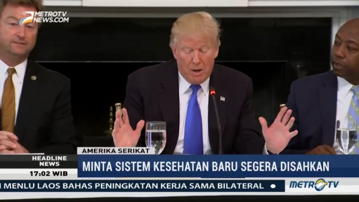 Gagal Hapus Obamacare, Trump Kumpulkan Senator Partai Republik