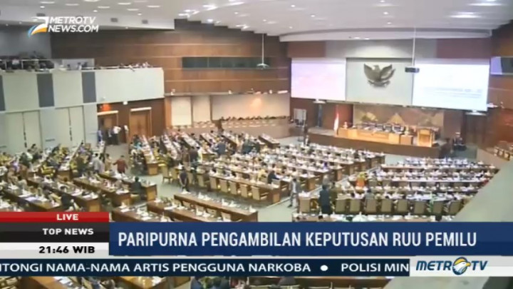 Sejumlah Fraksi Usulkan Pemutusan RUU Pemilu Ditunda Hingga Senin Depan