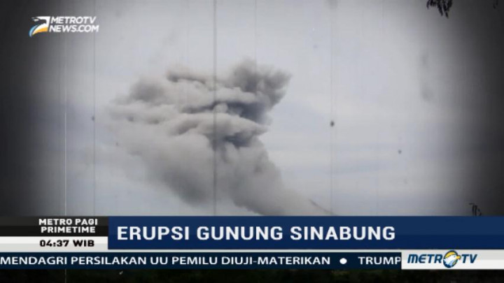 Gunung Sinabung Erupsi, Tinggi Kolom Letusan Capai 3.500 Meter