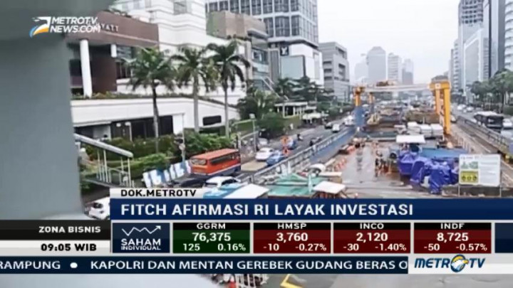 Fitch Ratings Nyatakan Indonesia Layak Investasi