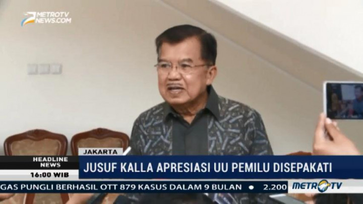 JK: Pengesahan UU Pemilu Tunjukkan Konsistensi