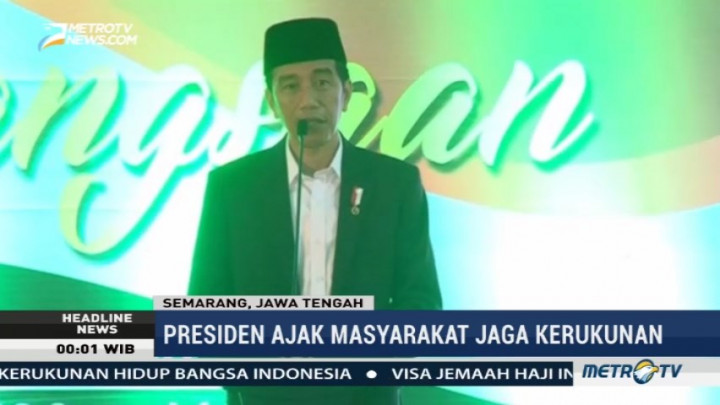 Jokowi Hadiri Halal Bihalal Kebangsaan di Semarang