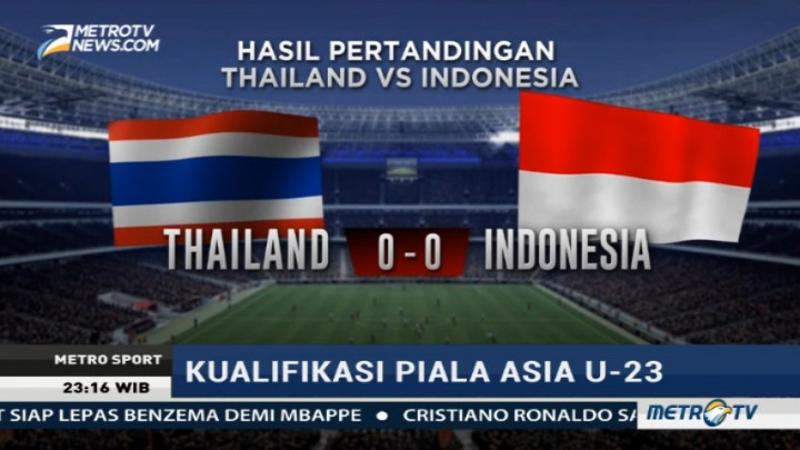 Timnas Indonesia U-22 Ditahan Imbang Thailand