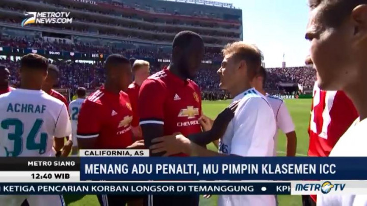 ICC 2017, Man United Taklukan Real Madrid Lewat Drama Adu Penalti