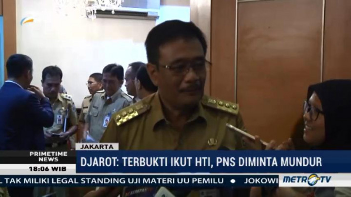 Djarot Minta PNS Terlibat HTI Mundur