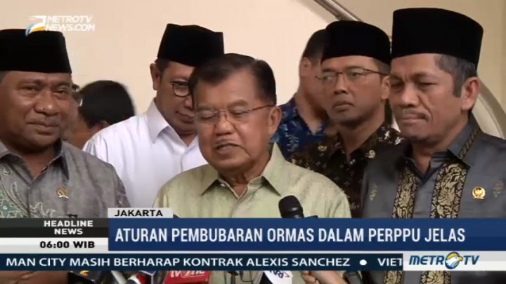 JK: Pemerintah Persilakan Perppu Ormas Dibawa ke Pengadilan