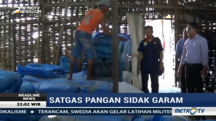 Cegah Penimbunan, Satgas Pangan Sidak Produsen Garam di Kediri