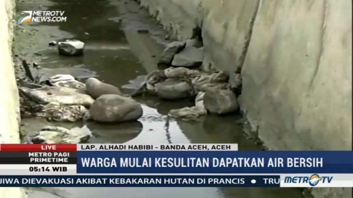 Debit Sumber Air di Aceh Besar Menurun Drastis