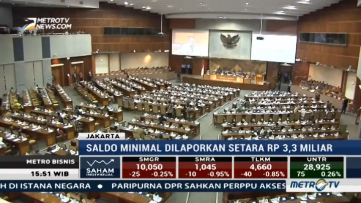 DPR Sahkan UU Akses Informasi Keuangan