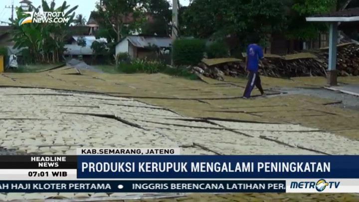 Omzet Perajin Kerupuk Naik di Musim Kemarau