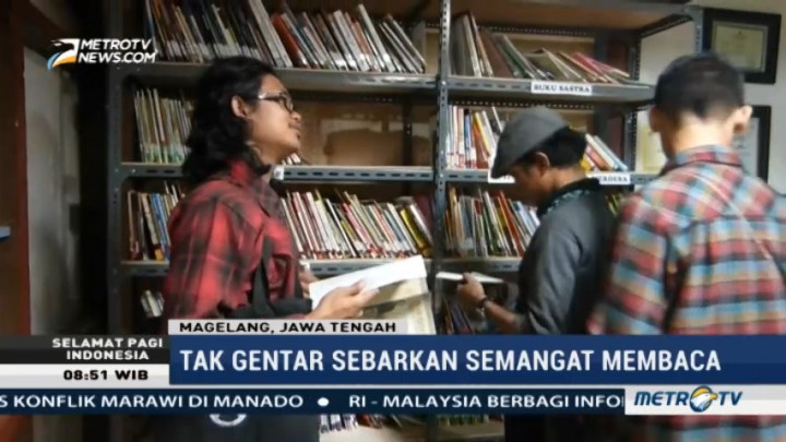 Cerita Juru Parkir Pendiri Rumah Literasi di Magelang