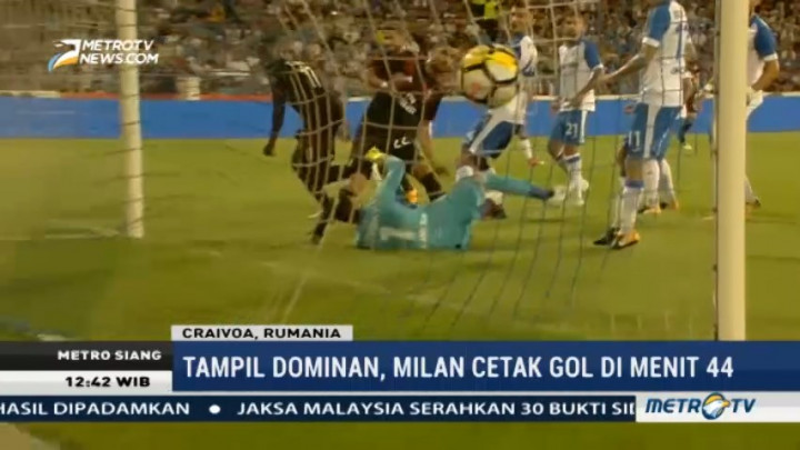 AC Milan Taklukkan Universitatea Craiova 1-0