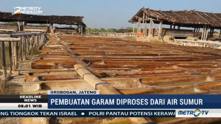 Omzet Petani Garam di Grobogan Naik Tiga Kali Lipat