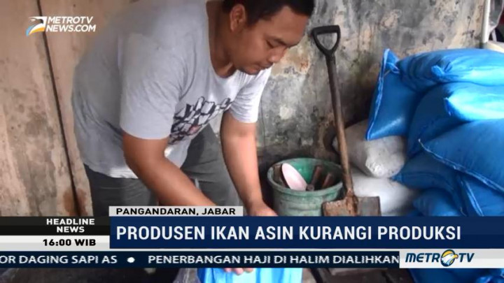 Garam Langka, Produsen Ikan Asin di Pangandaran Kurangi Produksi