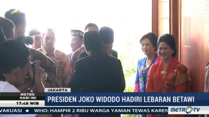 Untuk Pertama Kalinya, Jokowi Hadiri Lebaran Betawi di Setu Babakan