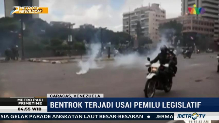 Bentrokan Kembali Terjadi Pascapemilu Legislatif Venezuela