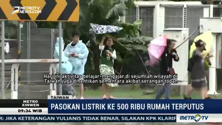 Topan Nesat & Haitang Landa Taiwan