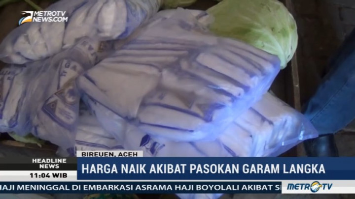Pasokan Langka, Harga Garam di Sejumlah Daerah Masih Tinggi