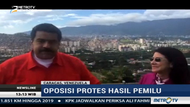 Nicolas Maduro Rayakan Keunggulan Hasil Pemilu Venezuela