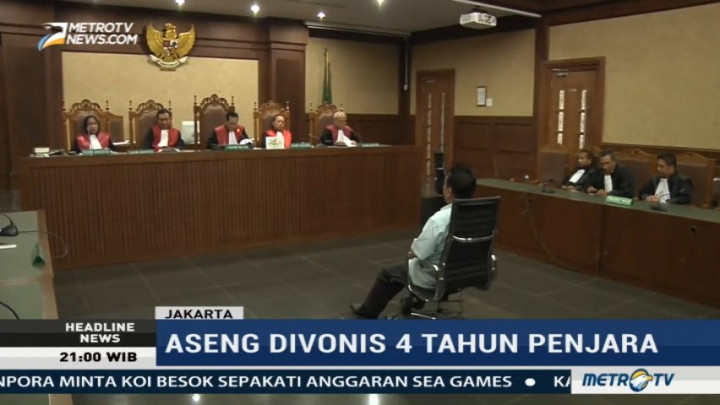 Suap Proyek PUPR, Aseng Divonis Empat Tahun Penjara