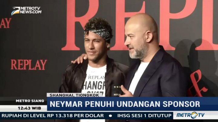 Neymar Penuhi Undangan Sponsor di Tiongkok