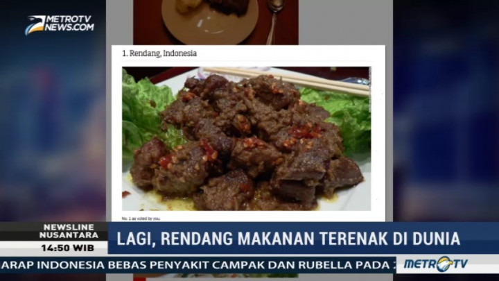 Rendang Kembali Jadi Makanan Terlezat di Dunia Versi CNN