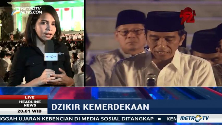 Syukuran Kemerdekaan, Jokowi-JK Hadiri Zikir Kebangsaan di Istana Negara