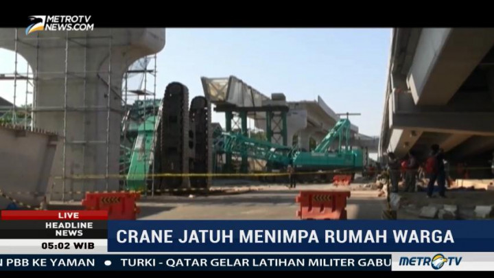 Polisi Telah Periksa 10 Orang Terkait Robohnya Crane di Palembang