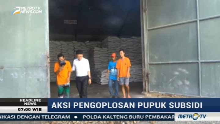 Dua Pelaku Pengoplosan Pupuk Subsidi Jalani Pemeriksaan