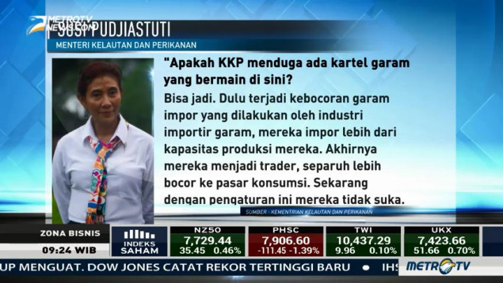 Menteri Susi Tak Membantah Dugaan Adanya Kartel Garam