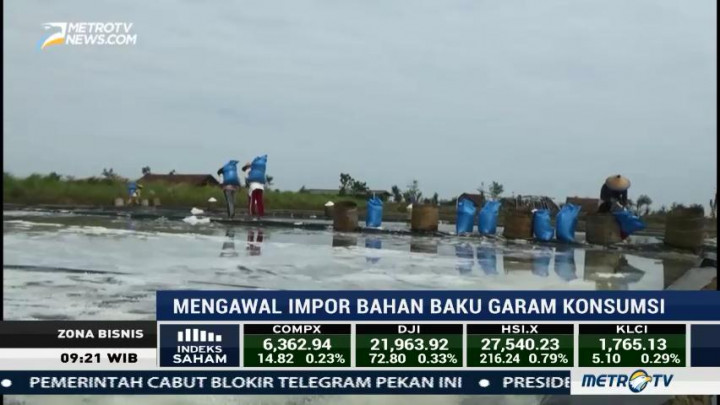Mengawal Impor Bahan Baku Garam Konsumsi