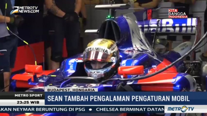 Sean Gelael Tampil Impresif di Sesi Sore Tes F1