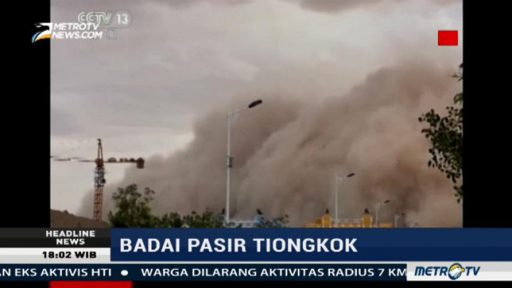 Badai Pasir Terjang Tiongkok