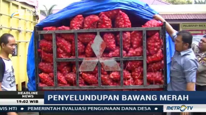 Polres Langkat Sita 3 Ton Bawang Merah Ilegal
