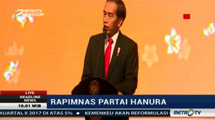 Jokowi Buka Rapimnas Hanura di Bali