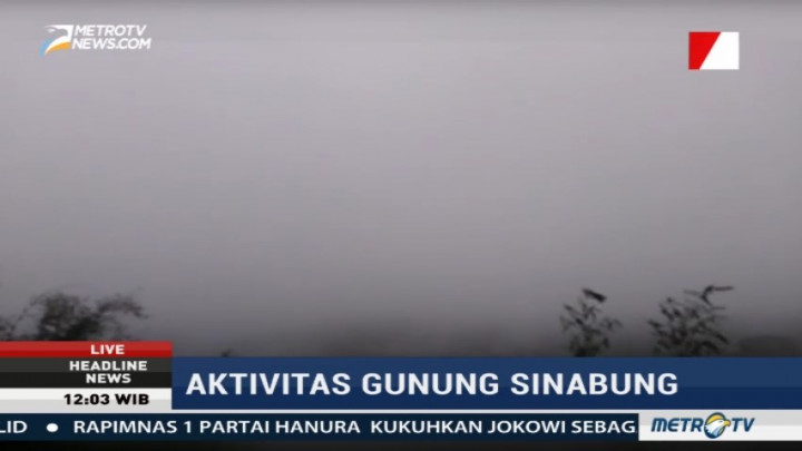 Intensitas Luncuran Awan Panas Gunung Sinabung Menurun