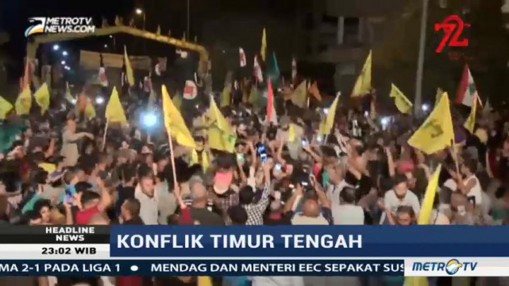 Ribuan Pendukung Rayakan Pembebasan Lima Pejuang Hizbullah