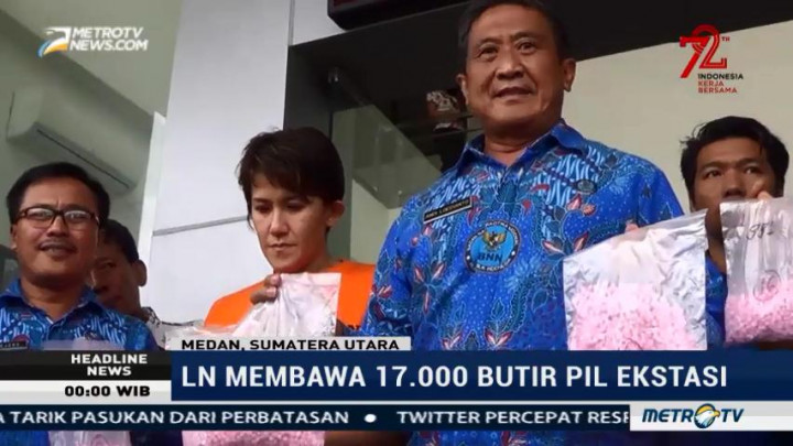 BNN Sumut Ringkus Seorang Perempuan Pengedar Ekstasi