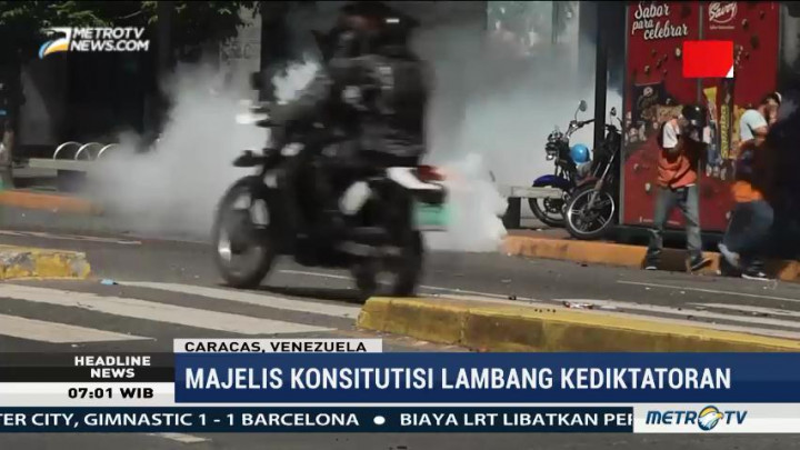 Kubu Oposisi Venezuela Demo Tolak Majelis Konstitusi